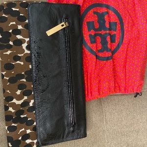 Like New- Tory Burch Clutch with dust bag.